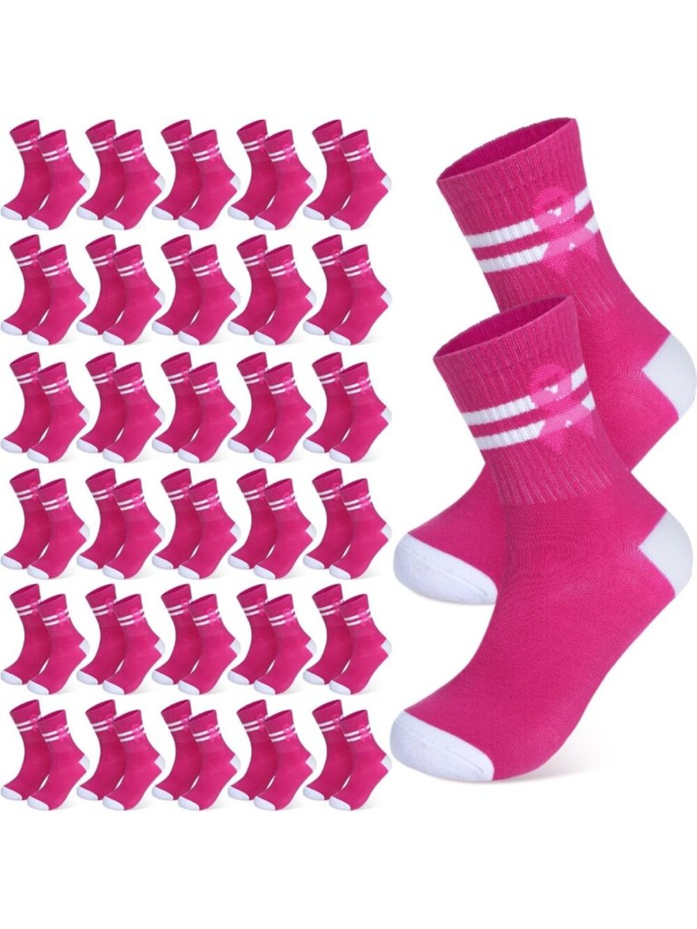 Breast Cancer Awareness Socks for Women - Bulk Pack, Cozy & Supportive